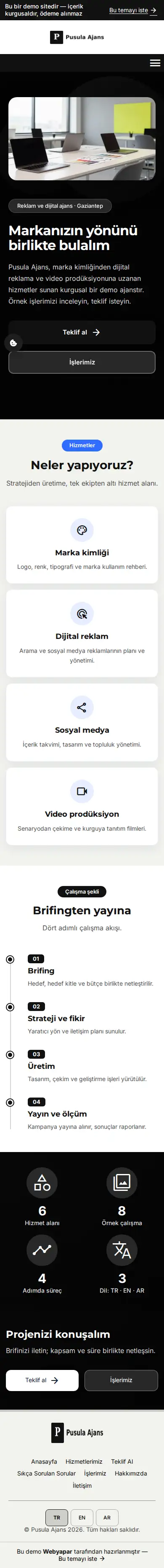 Pusula Ajans — mobile screenshot
