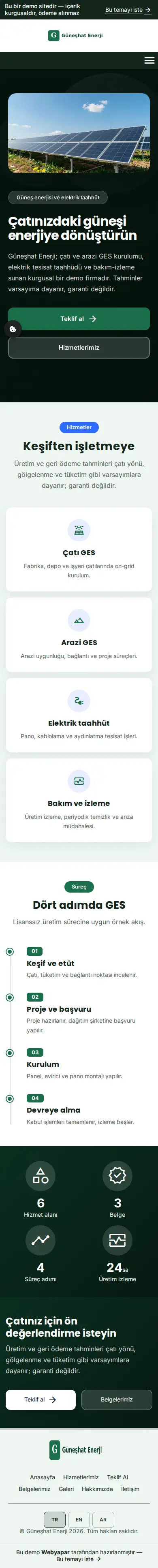 Güneşhat Enerji — mobile screenshot