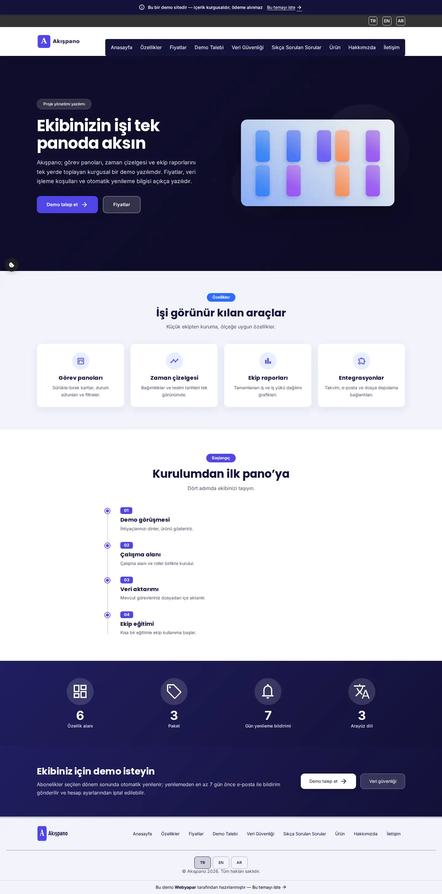 Akışpano — desktop screenshot